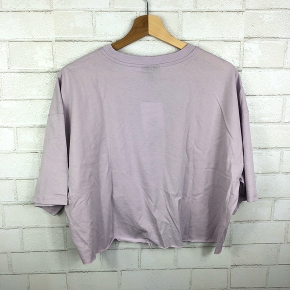 NWT Topshop LA Rainbow Knotted Hem Tee - Picture 7 of 8